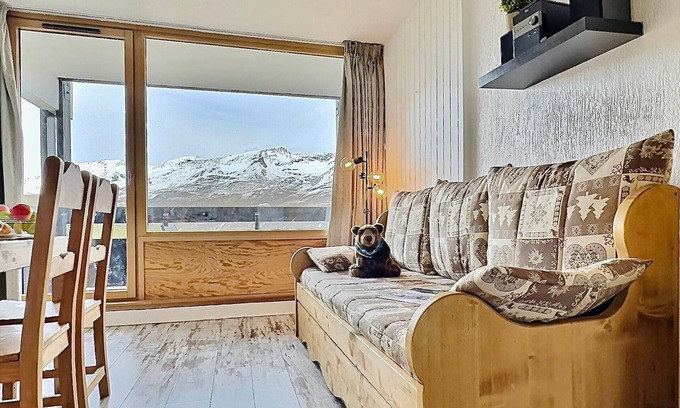 Le Lavachet Apartment | Renovated studio for 4 in Tignes, near slopes and shops