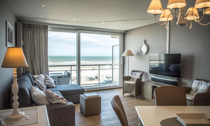 Middelkerke Apartment | Res Helix 1slp kamer app Zeezicht en Parking