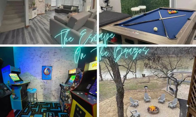 Dennis House | Riverfront, Fire Pit, Arcade room, Pool Table, Air Hockey, Table Tennis, kayaks!