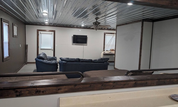 Bassett Apartment | Rockin' OZ Guesthouse. Great space that was previously a one room schoolhouse!