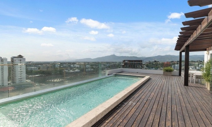 Santiago Province Apartment | Romantic hotel like apartment w/hot tub, Roof top pool! 5 mins from cassino,mor