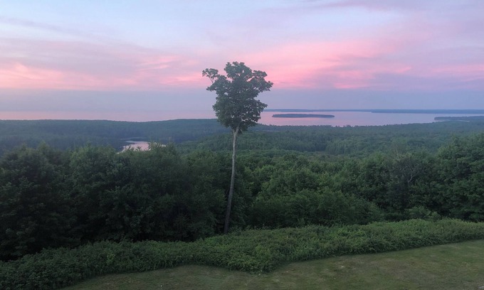 Deerton House | Rural Onota Hill home with amazing view of Lake Superior!