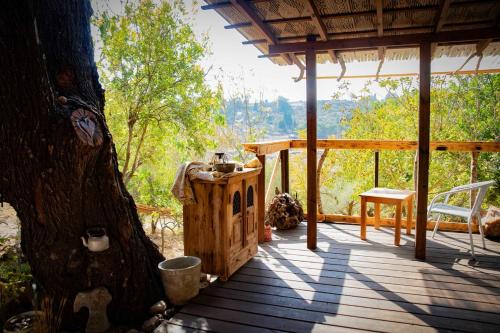 Kfar Hoshen Ski Chalet | Rustic Cabin in the Galilee with Pastoral Views