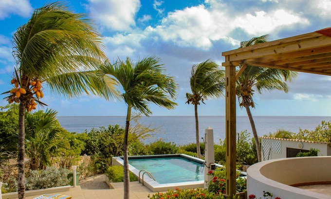 Kralendijk House | Sabadeco oceanfront home w/ spectacular views of the Caribbean Sea 2BR 2.5 bath