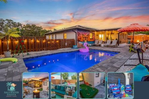 Whitfield House | Saltwater Siesta Game Room Pool Mini Golf