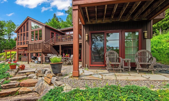 Rangeley House | Schoolmarm Rock - 450' of private waterfront on Rangeley Lake