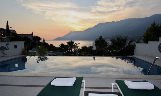 Kas Villa | Sea Front Villa on Kas Peninsula Private Pool with Private Swimming Platform