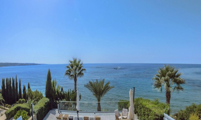 Old Town Villa | Sea Front1st Line Modern Villa in the Heart of Coral Bay Paphos FREE HEATED POOL