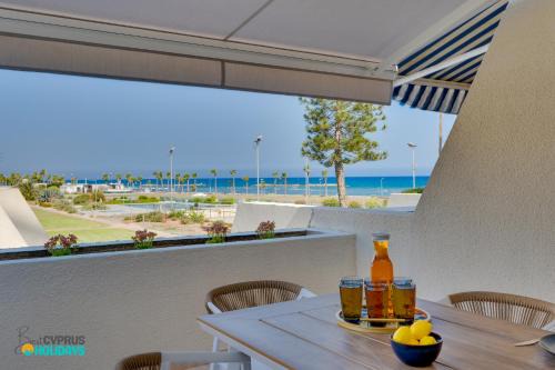 Oroklini Apartment | Seafront 2bd Duplex With Stunning Sea Views & Pool