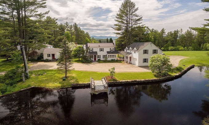 South Londonderry House | Secluded And Private Mountain Retreat on 70 acres 9Br/8Ba Hot Tub, Ponds, River