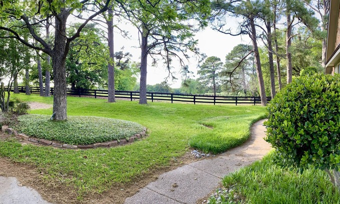 Flower Mound House | Secluded Oasis with Pool & Hot Tub. 5 minute walk to the lake.