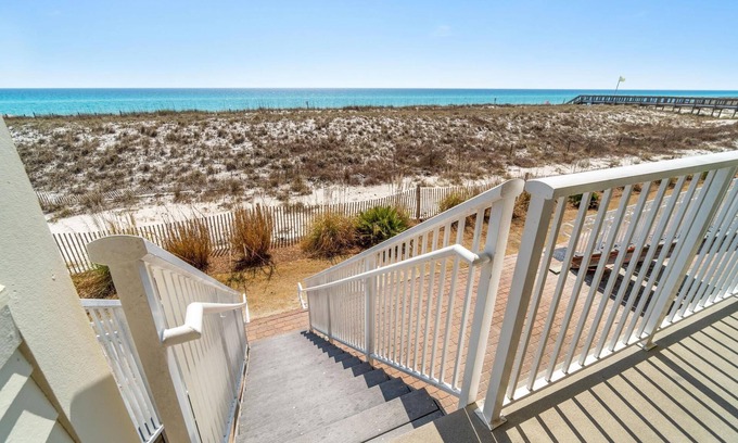 Navarre Beach House | Shellnel No. 9 Three bed, three bath, two balcony w/2 car garage on the beach