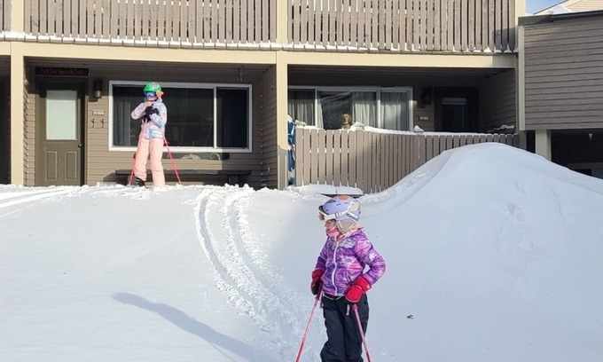 Sunday River Area Condo | Ski in/out Mountain facing Condo, sleeps 6, best spot on the Mountain!