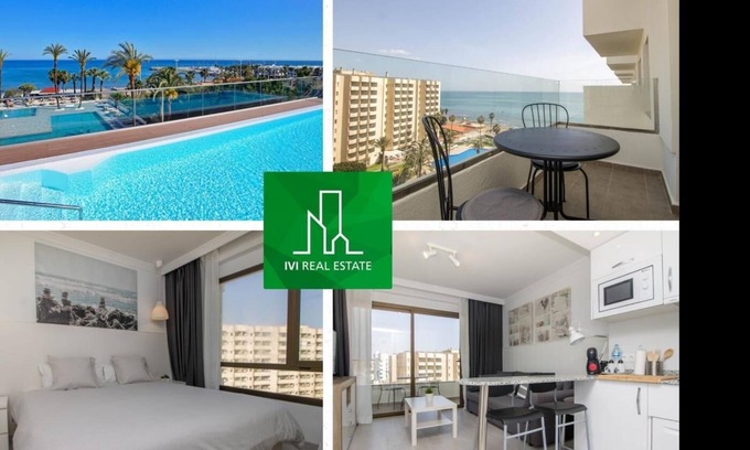 Carihuela Apartment | Sol House Block 3, Floor 8 - Beachfront, inside a hotel, sea views