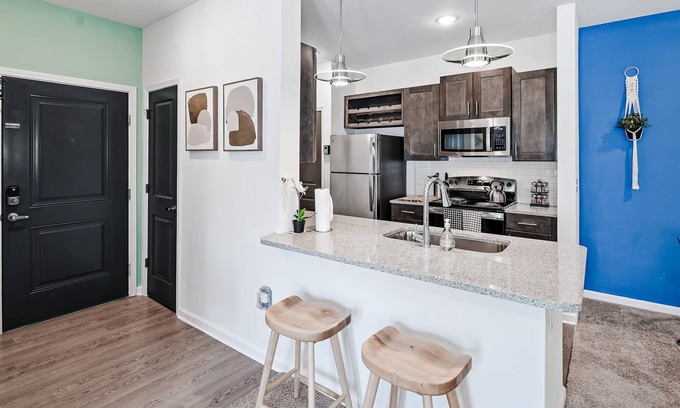 Avery Creek Apartment | South Asheville Getaway | Private Balcony Apt 2