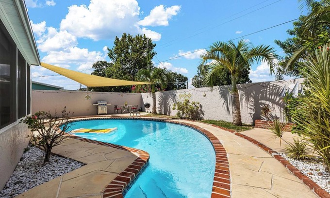 Tropic House | SpaceCoast Charm — 3BR Home. Heated Pool & Terrace