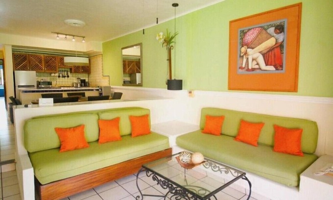 South Hotel Zone Hotel | Spacious 3BR Condo with Balcony and Private Beach Area