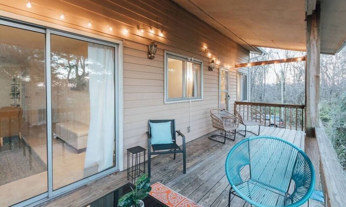 Johnson City Apartment | Spacious Apartment with Deck Views