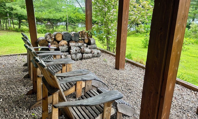 La Conception House | Spacious Chalet with vast, lakefront property w firepit, minutes from Tremblant