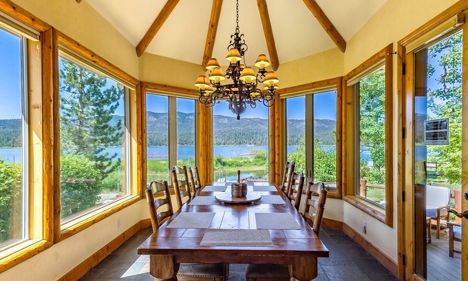 Big Bear Lake Ski Chalet | Spacious family home, significant neighborhood, pool table, hot tub, great views