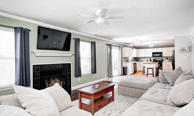Noblesville House | Spacious for Groups & Families~Private Yard~Walk to Ruoff~Dog Friendly!