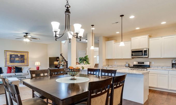 Noblesville House | Spacious Indiana Home w/ Patio, Fire Pit & Grill!