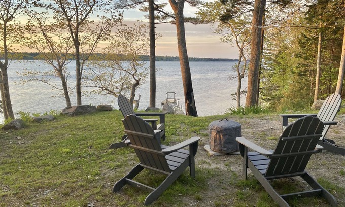 Round Pond House | Spacious Waterfront Round Pond Home on Muscongus Bay with Private Dock