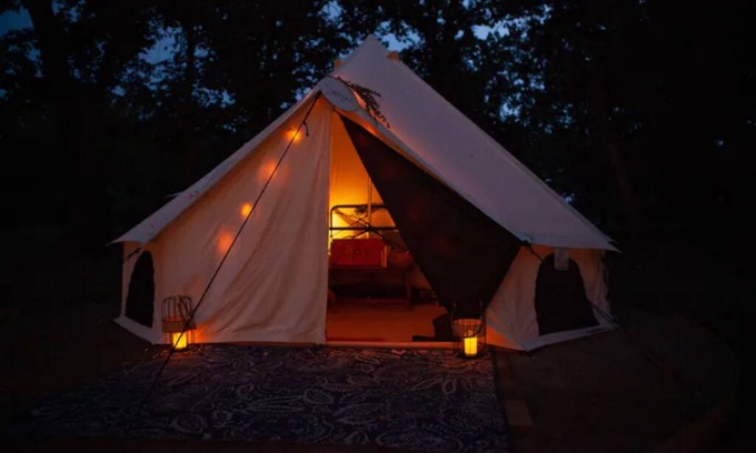 Battle Lake RV Rental | Spruce Tent at The Grove Glamping