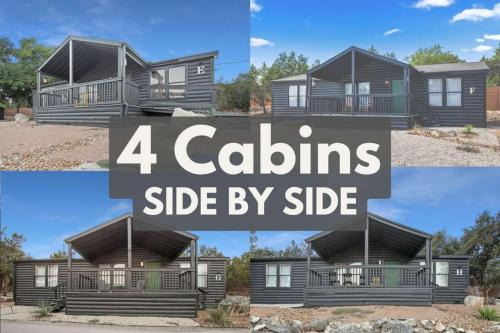Canyon Lake House | Starlight Horizon 4 Cabins EFGH - 4 Side-by-Side Cabins Pet-Friendly Texas Hill Country Group Stay Near Canyon Lake - Pool, Stargazing, Sleeps 32