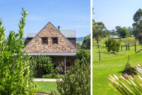 Woodstock House | Stone Cottage - vineyard estate w. fireplace
