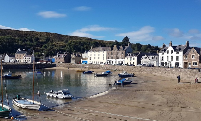 Stonehaven Apartment | Stonehaven Home with a spectacular harbor view.