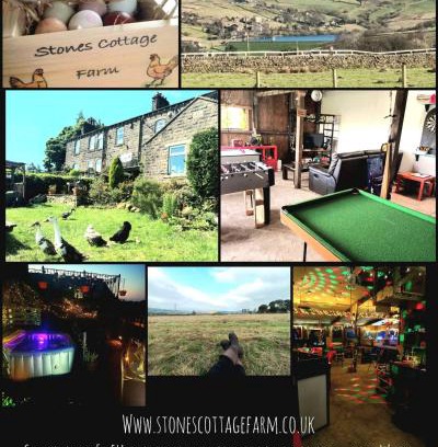 Oxenhope House | Stones Cottage Farm, nr Haworth, family friendly, work friendly, gaming barn, crafting, free wifi, free parking, EV point