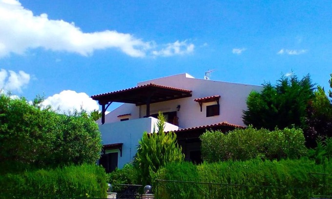 Gerakini Villa | Stonewood home garden, Trikorfo Chalkidiki