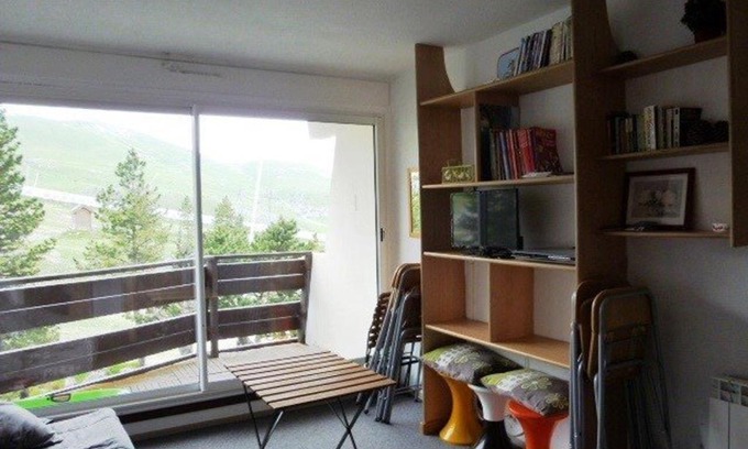 Arette Apartment | Studio 6 pers avec accès direct pistes, balcon et parking gratuit - FR-1-602-22