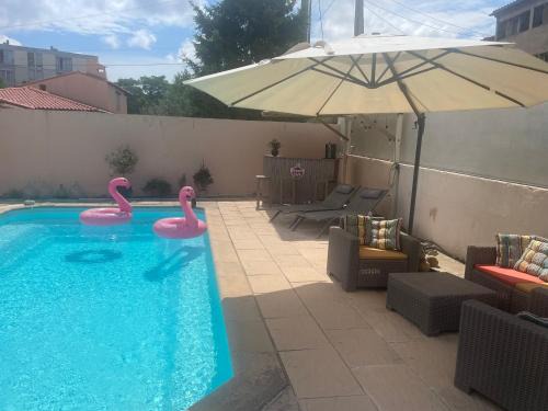 Aubagne Apartment | Studio indépendant, piscine & jardin en centre-ville