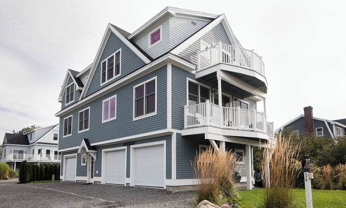 York Beach House | Stunning home with ocean views & quick walk to beaches.