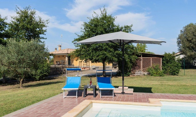 Manziana Villa | Stunning private villa for 6 guests with WIFI, A/C, private pool, TV, patio and pets allowed