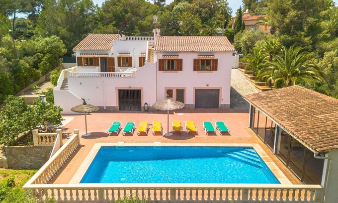 Cala Murada House | Stunning private villa for 8 guests with WIFI, A/C, private pool, TV, terrace and panoramic view