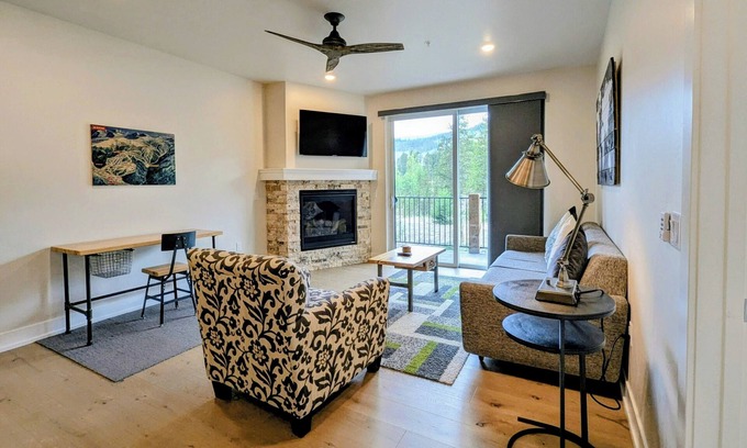 Lakeside Village Condo | Stylish 2BR Condo | Steps to River & Trails