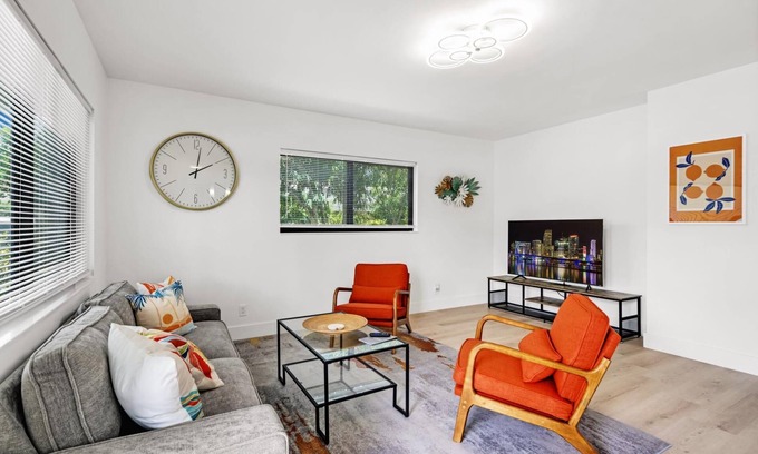 Croissant Park Condo | Stylish Retreat with Free Parking & Great Location