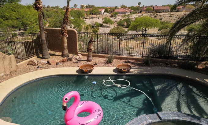 The Pueblo House | Summerlin Luxury View Home!POOL SPA BBQ 4 BD 3BA Pet OK