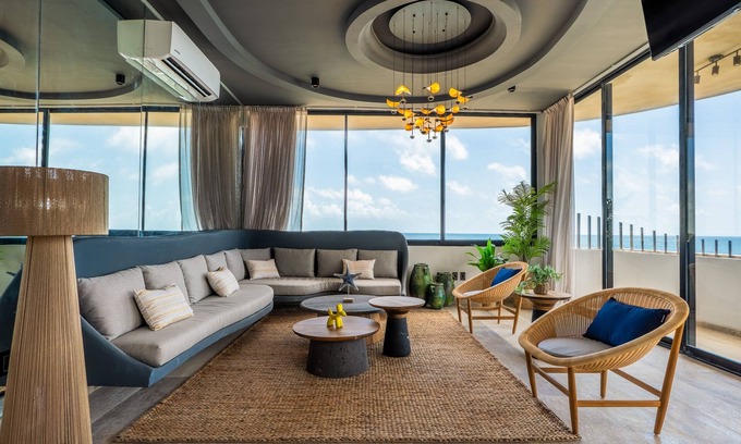Tulsayab Condo | Surreal coastal apartment with local design, shared pool, hot tub, & dogs ok