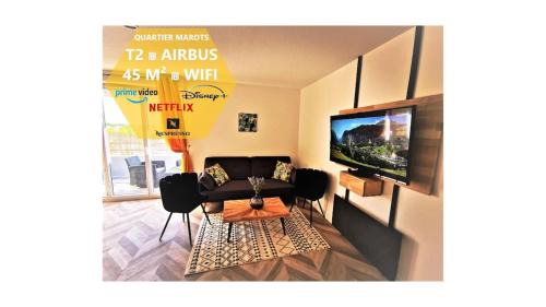 Colomiers Apartment | T2 Cosy ₪ Residence Securise ₪ Airbus ₪ Piscine