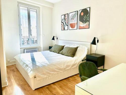 Perralliere Apartment | T2 - lit XL, proche Part-Dieu, self check-in