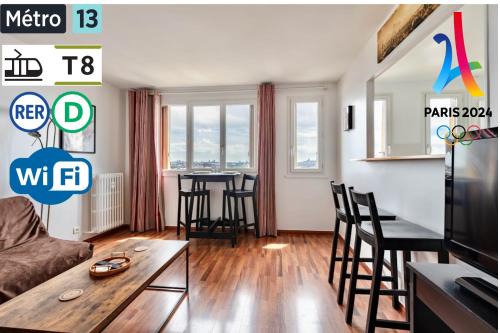 Saint-Denis Apartment | T2 vue imprenable - Central - Stade de France