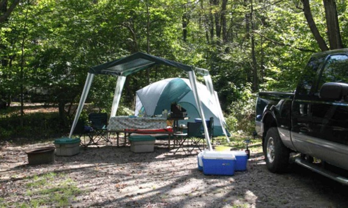 Wellsboro House | Tent and Tear Drop Electric site 14