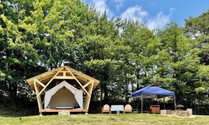 Tyler RV Rental | Tentrr Signature Site - Buck Rock Farm: Camping, Hiking, and Privacy on 50 Acre