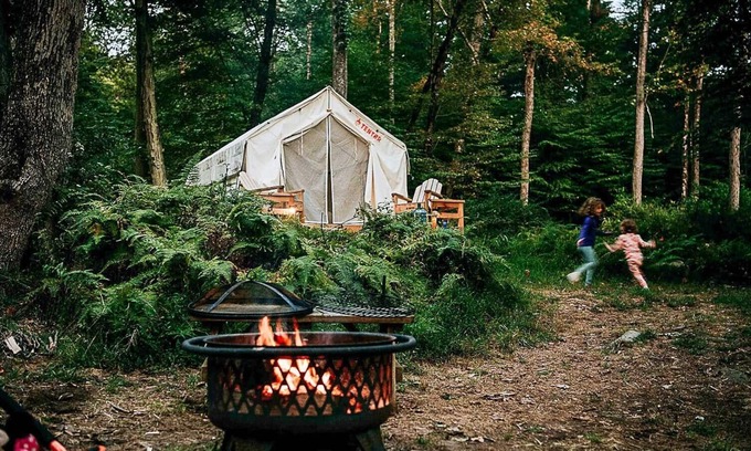 Pond Eddy RV Rental | Tentrr Signature Site - River Rock