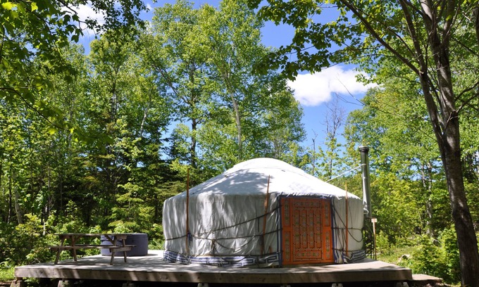 Indian Brook Resort | The Forest Yurt at Cabot Shores Wilderness Resort