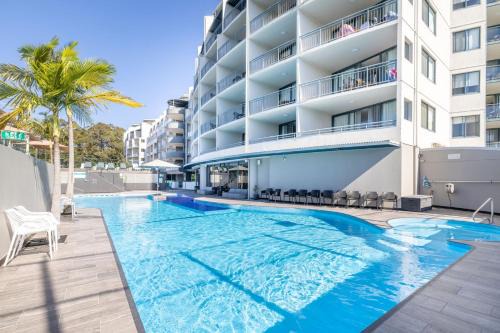 Nelson Bay Apartment | The Landmark unit 405 Resort style, spectacular water views, lift, linen, pool, games room, port-a-cot and highchair.